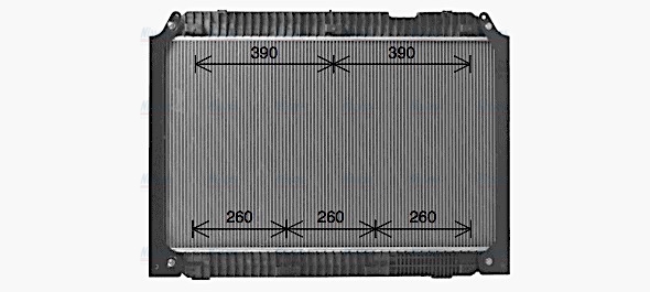 AVA Coolant Radiator ME2331