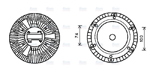 AVA Fan clutch MEC251