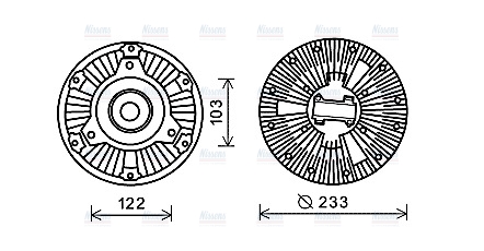 AVA Cooling Fan Clutch MEC253