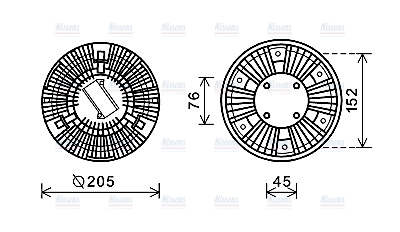 AVA Cooling Fan Clutch MEC263