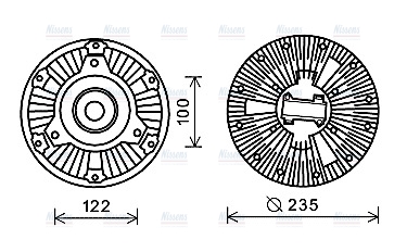 AVA Fan clutch MEC265