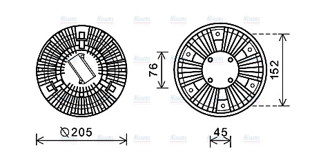 AVA Fan clutch MEC268