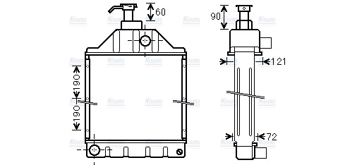 AVA Coolant Radiator MF2005