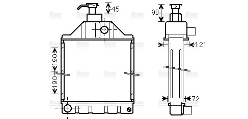 AVA Coolant Radiator MF2008
