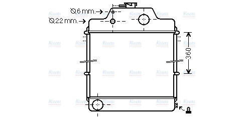 AVA Coolant Radiator MF2015