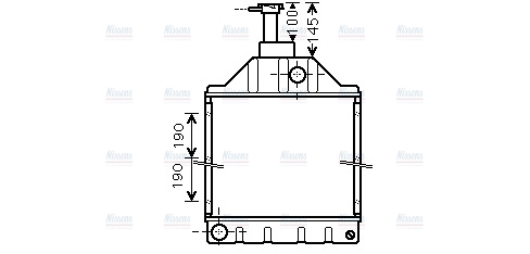AVA Coolant Radiator MF2041