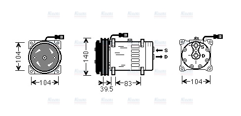 AVA Aircon Compressor MFAK004