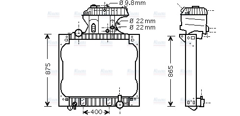 AVA Coolant Radiator MN2015