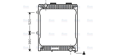 AVA Coolant Radiator MN2026
