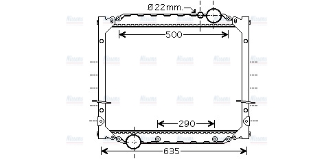 AVA Coolant Radiator MN2046