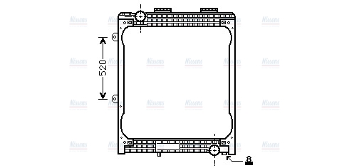 AVA Coolant Radiator MN2074