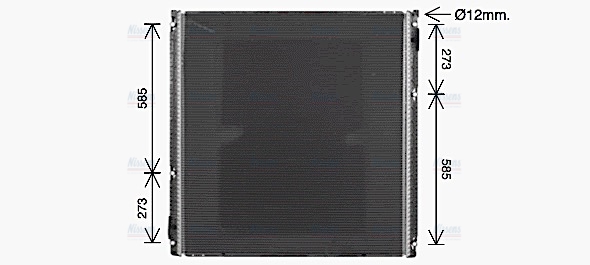 AVA Coolant Radiator MN2155