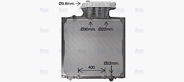 AVA Coolant Radiator MN2158
