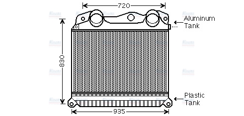 AVA Charge Air Intercooler MN4055