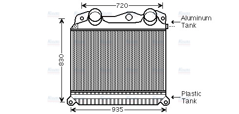 AVA Charge Air Intercooler MN4056