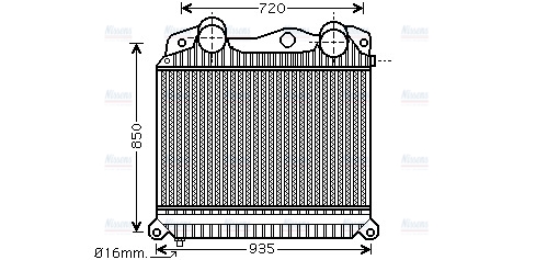 AVA Charge Air Intercooler MN4076