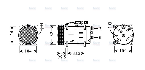 AVA Aircon Compressor MNAK047