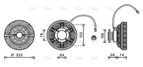 AVA Fan clutch MNC071