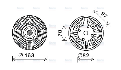 AVA Fan clutch MNC073