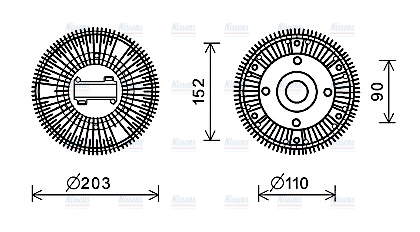 AVA Fan clutch MNC081