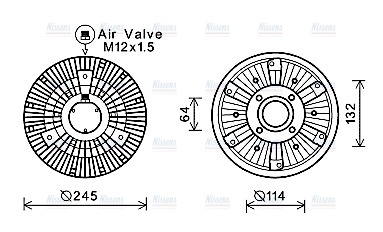 AVA Fan clutch MNC085