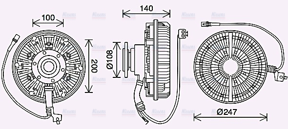 AVA Cooling Fan Clutch MNC093