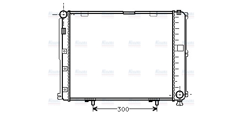 AVA Coolant Radiator MS2035