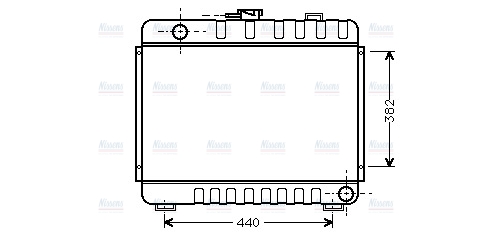 AVA Coolant Radiator MS2045