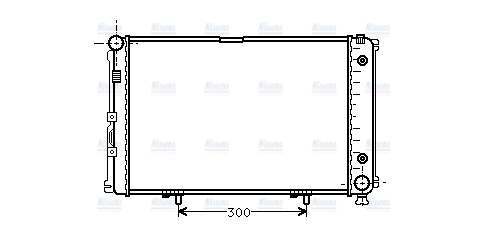 AVA Coolant Radiator MS2061