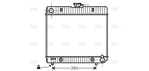 AVA Coolant Radiator MS2063