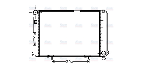 AVA Coolant Radiator MS2067