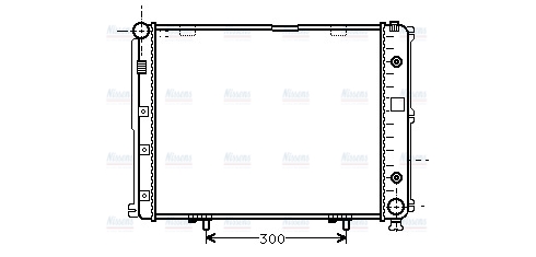 AVA Coolant Radiator MS2068