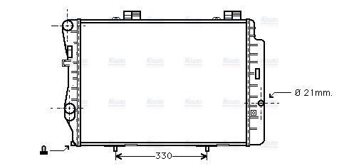 AVA Coolant Radiator MS2212