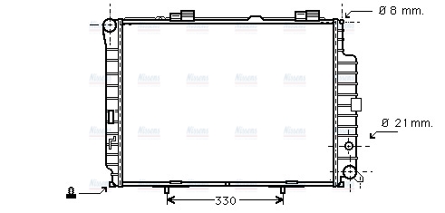 AVA Coolant Radiator MS2231