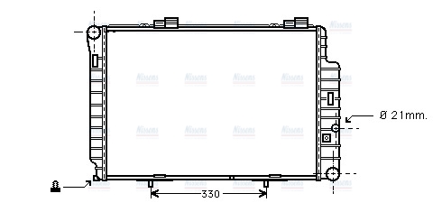 AVA Coolant Radiator MS2235