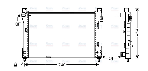 AVA Coolant Radiator MS2288