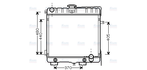 AVA Coolant Radiator MS2316