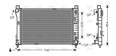 AVA Coolant Radiator MS2339