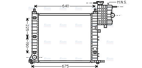 AVA Coolant Radiator MS2348