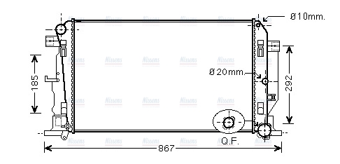 AVA Coolant Radiator MS2446