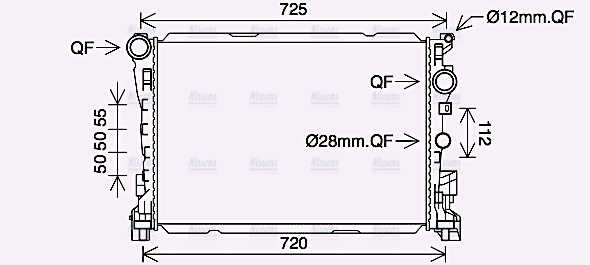 AVA Coolant Radiator MS2691