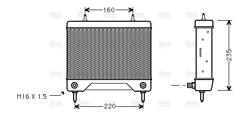 AVA Oil cooler MS3115