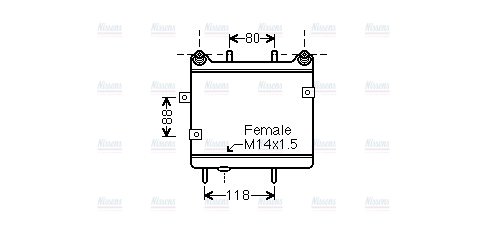 AVA Oil cooler MS3323