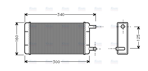 AVA Cabin Heater Core MS6108