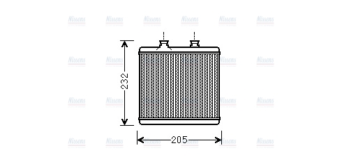 AVA Cabin Heater Core MS6472