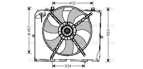 AVA Radiator Cooling Fan MS7503
