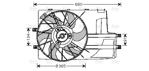 AVA Radiator Cooling Fan MS7511
