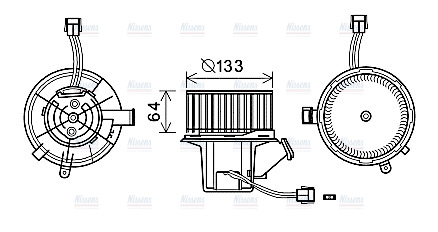 AVA Cabin Fan Blower Motor MS8640