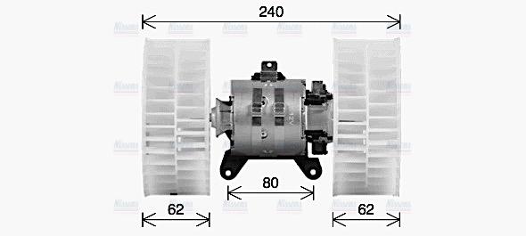 AVA Cabin Fan Blower Motor MS8770