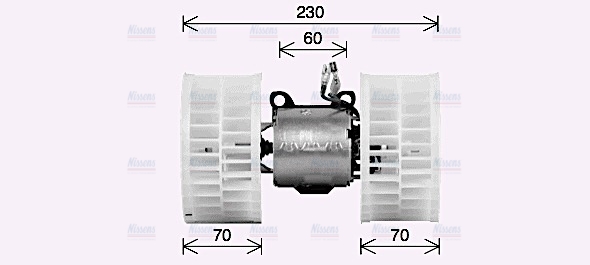 AVA Cabin Fan Blower Motor MS8774